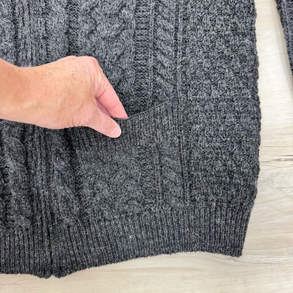 Shannon Woolen Mills Men's Irish 100% pure new Wool  Aran Sweater Sz XL - Picture 5 of 7
